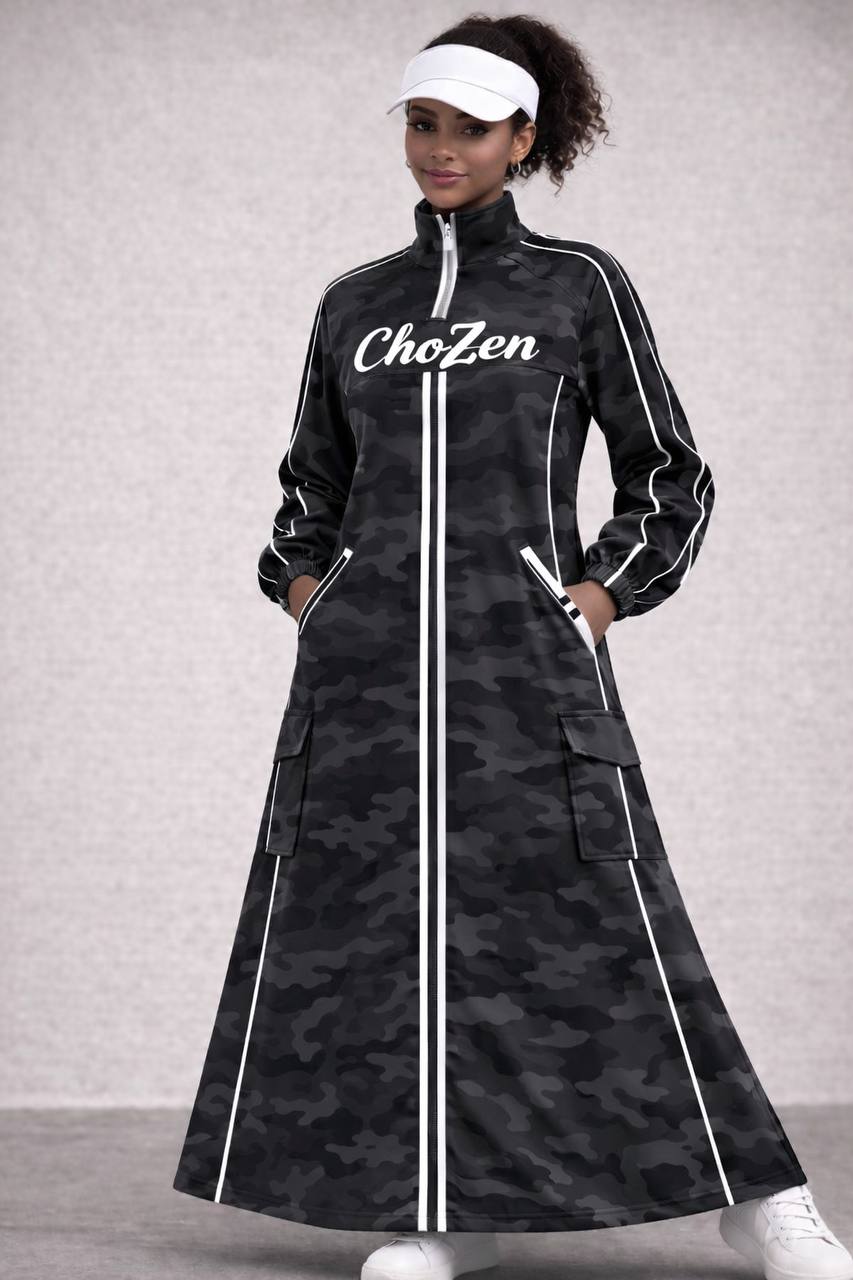 ChoZen Skyline Track Maxi Dress - ChoZen Unlimited