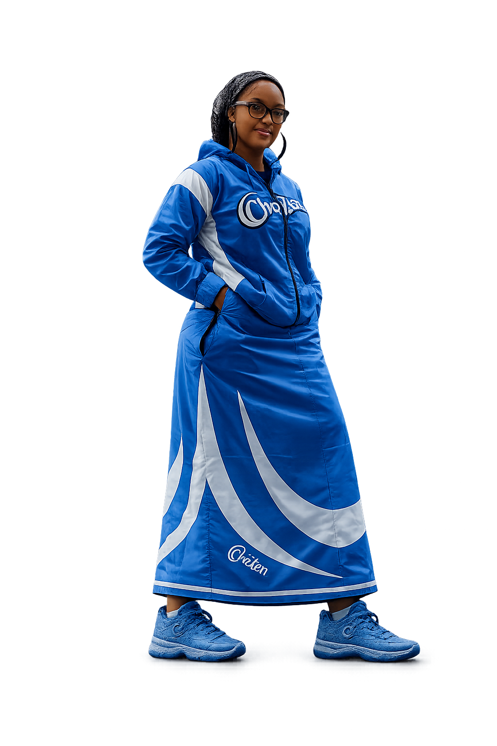 ChoZen Unshaken Windbreaker Track Set for Her — Blue