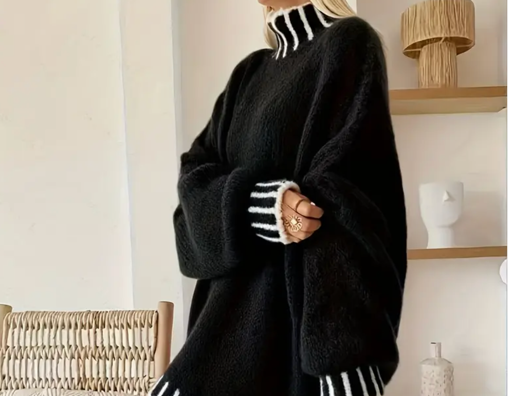 ChoZen Unlimited Women’s Plus Size Oversized Knit Sweater – Thick Long Sleeve Pullover