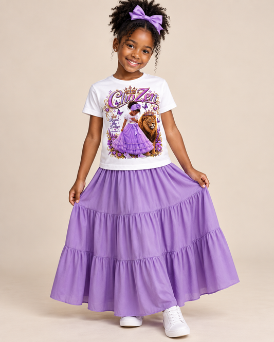 ChoZen Kids — Royal By Design Tee modeled