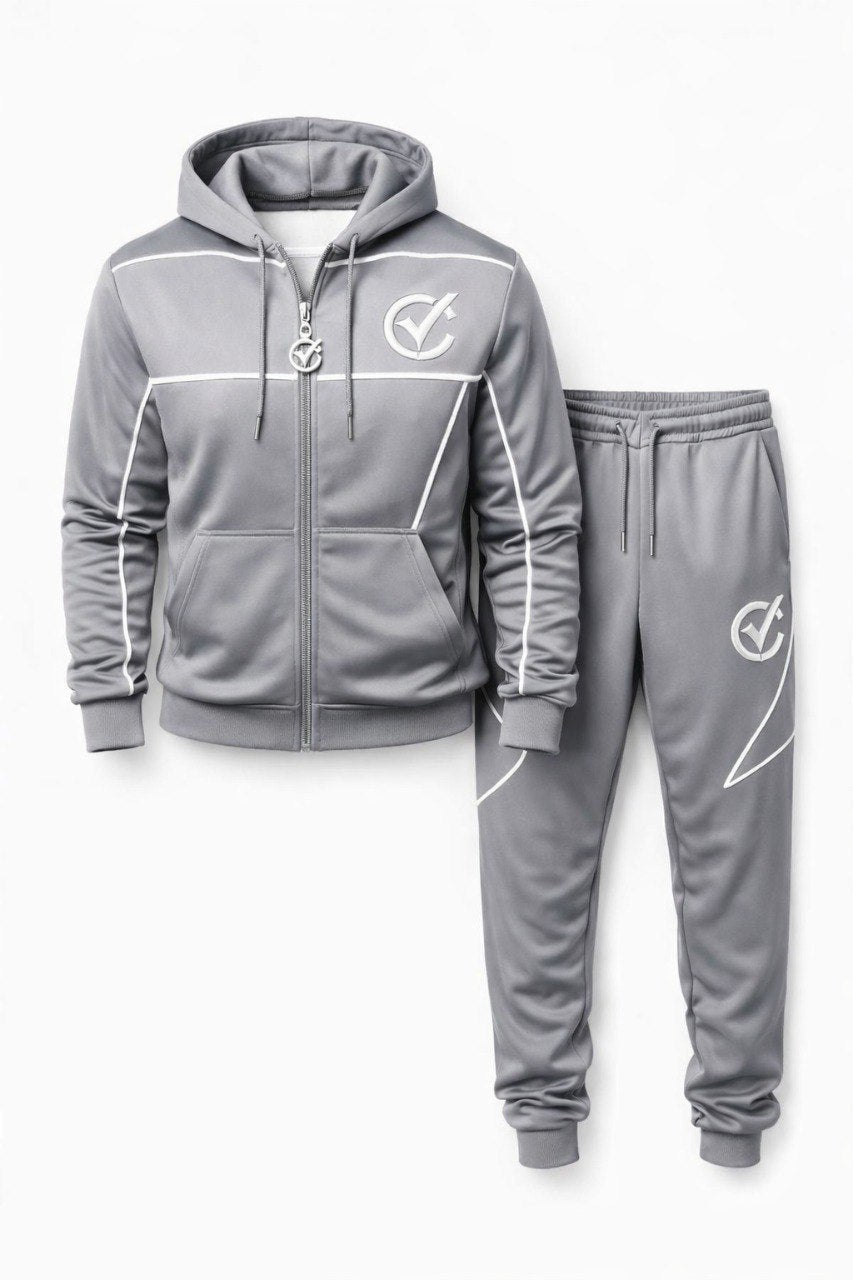 ChoZen Premium Men’s Embroidered Track Suit – Luxury Two Piece Hoodie and Jogger Set - ChoZen Unlimited