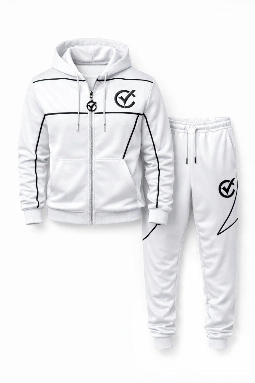 ChoZen Premium Men’s Embroidered Track Suit – Luxury Two Piece Hoodie and Jogger Set - ChoZen Unlimited