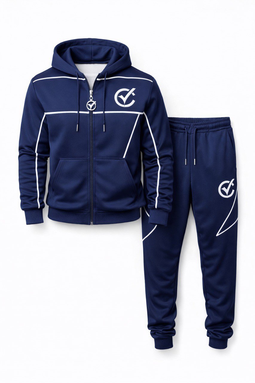 ChoZen Premium Men’s Embroidered Track Suit – Luxury Two Piece Hoodie and Jogger Set - ChoZen Unlimited