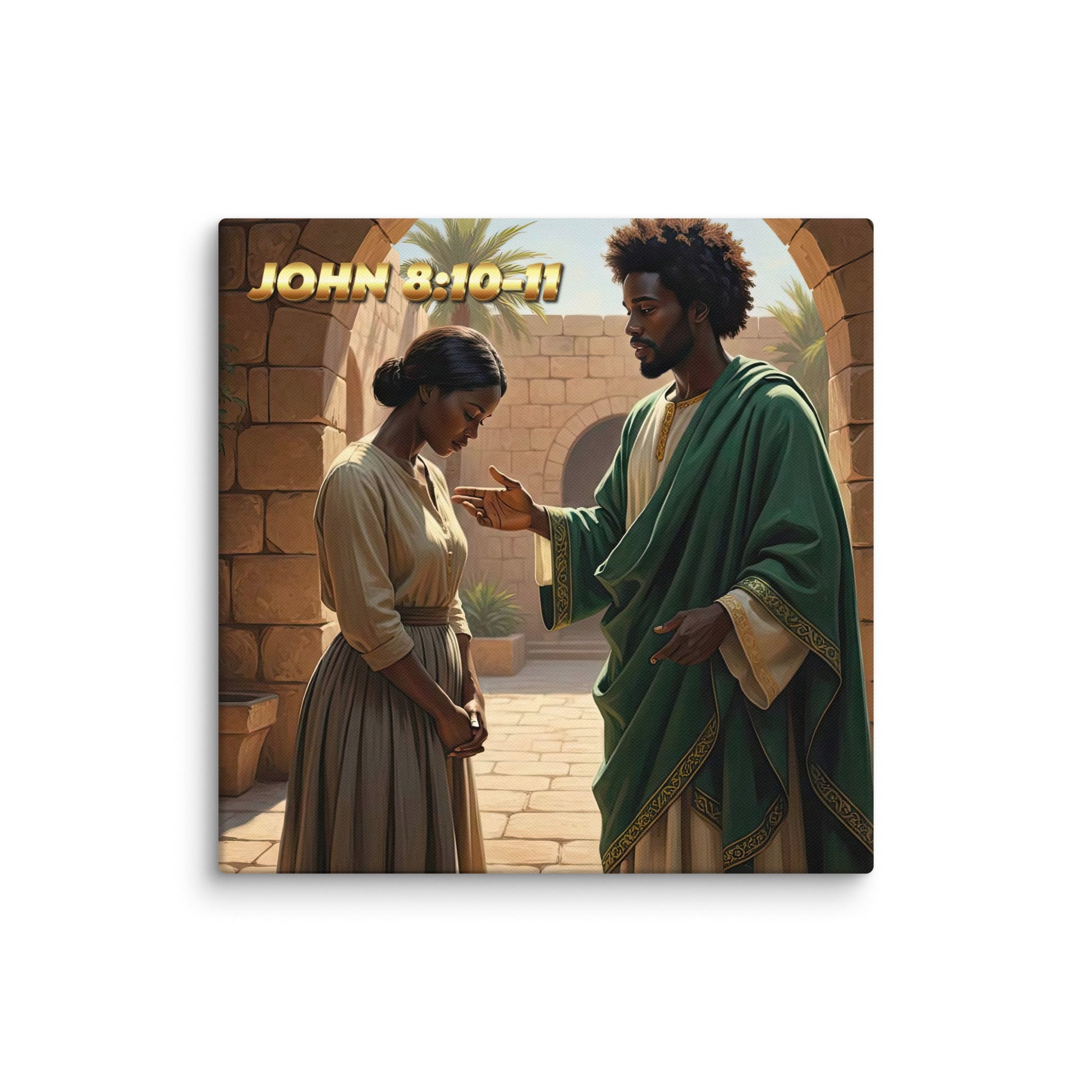 Chozen Visuals Christ and the Adulterous Woman + Scripture - ChoZen Unlimited