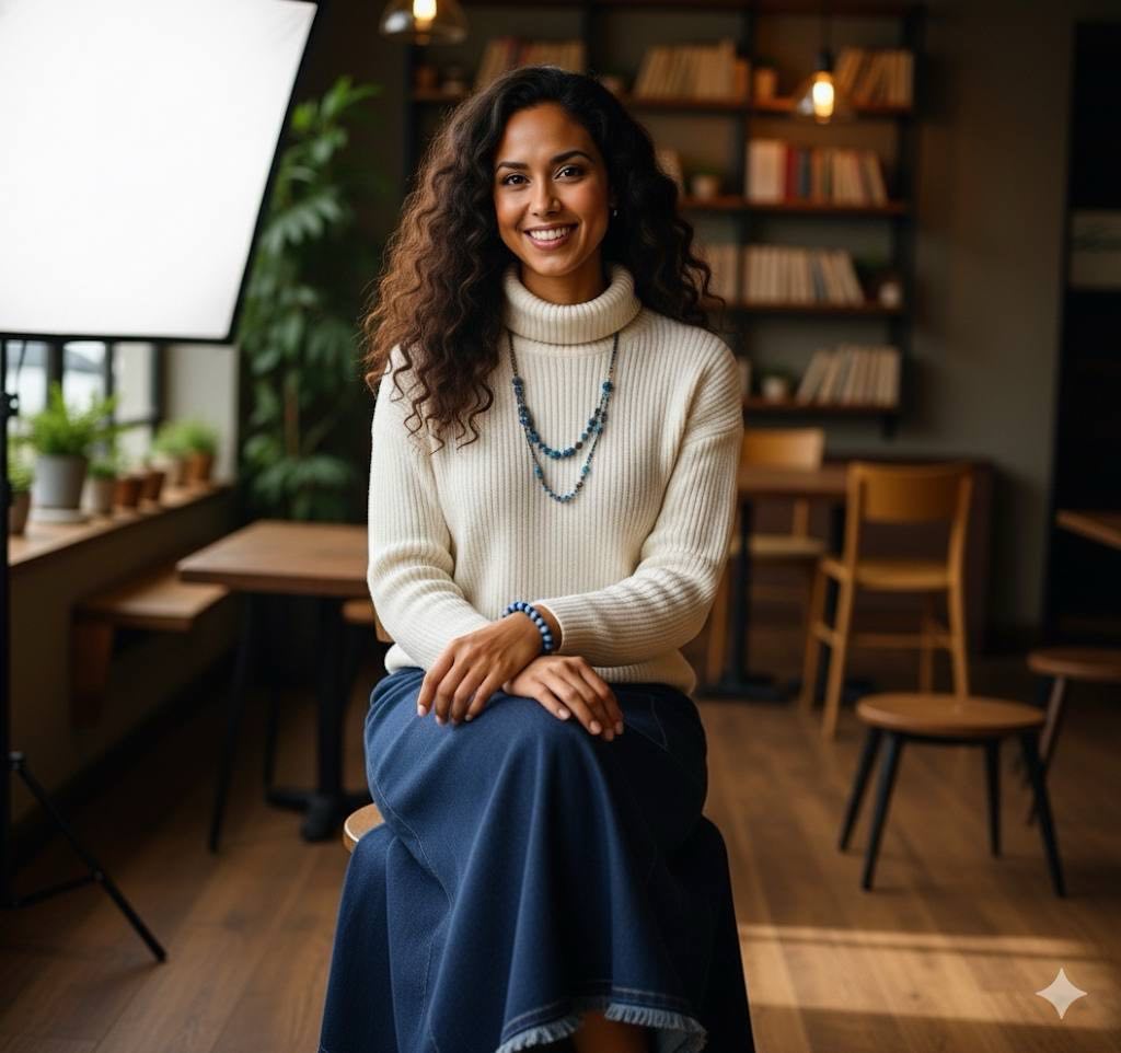 Chozen Unlimited Women’s Turtleneck Sweater – Warm Winter Layering Piece with Loose Fit & Round Neck Design