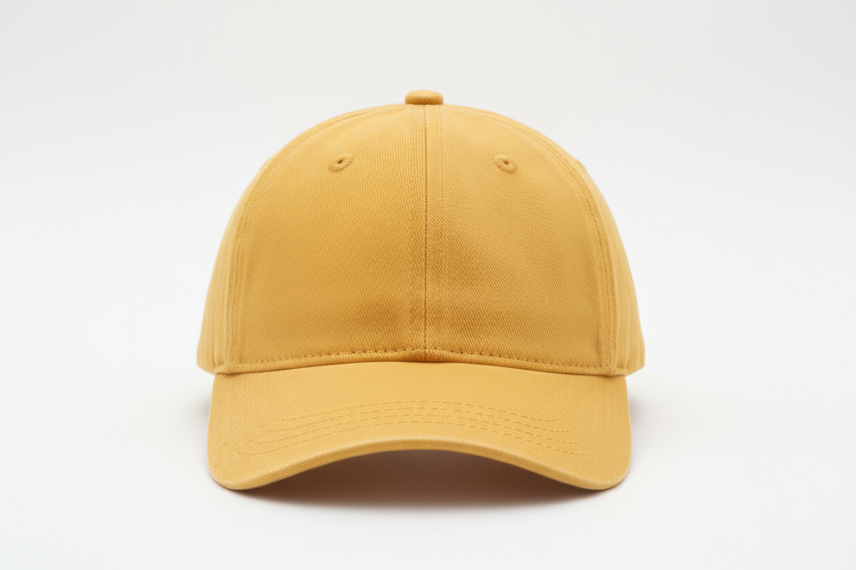 yellow baseball cap with no logo